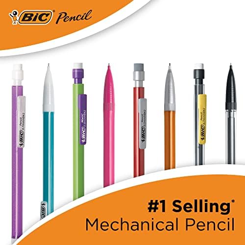 Механичен молив BIC Xtra-Strong, Жълт корпус, Дебела точка (0,9 мм), 12 броя