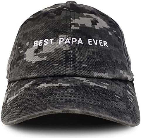 Моден Магазин за дрехи Best Papa Някога One Line Бродирани Мека Шапка с Корона от Матово Памук
