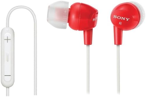 Леки стерео слушалки-втулки на Sony с дълбоки бас, изолирующие звук, с 3-кнопочным дистанционно управление /