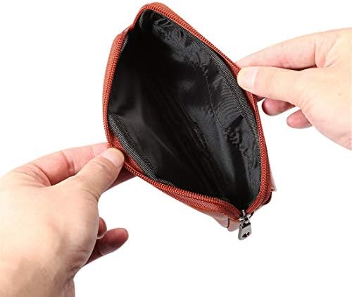 Носене калъф за телефон, мъжки портфейл от джоба клипс, Кожена поясная чанта за телефон, съвместим с iPhone