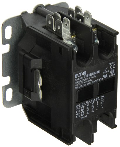 Компактен контактор определена дестинация Eaton C25BNB230B, Номинален ток индуктивност 30 A, максимална мощност