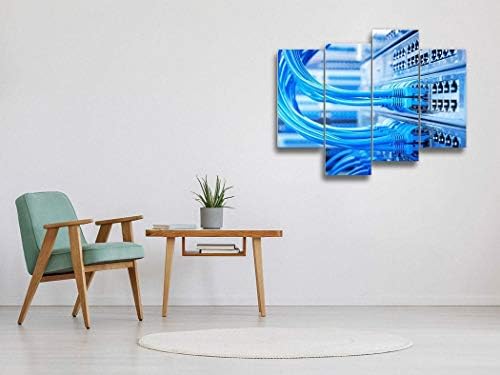 Мрежов кабел с висок клас технологии Цветен Фон на Платното за монтаж на стена Арт Окачени Картини Съвременно