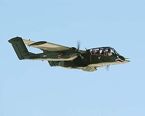 Самолета OV-10 Bronco в полет, печат на снимки от галогенида сребро 8x10