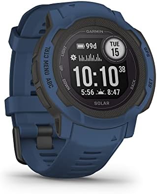 Умни часовници на Garmin Instinct 2 Solar Rugged GPS, Tidal Blue