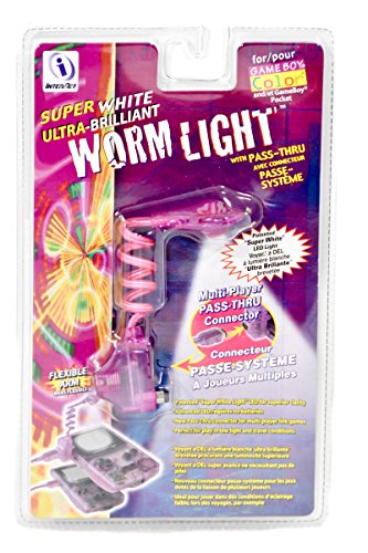 InterAct Супер-бяло ултра-ярка лампа Червей Light за Gameboy Color и джобна лампа фуксия, всеки
