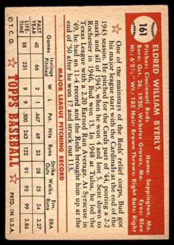 1952 Topps 161 CRM Лошите Последствия на Синсинати Редс (Бейзболна картичка) (Крем обратната страна) VG/БИВШИ