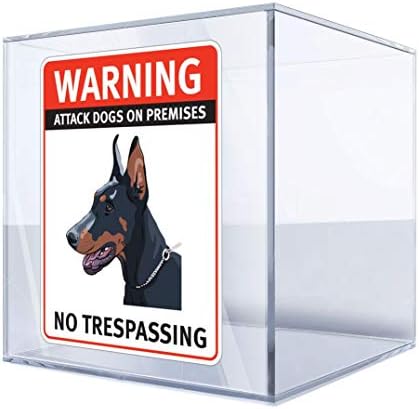 Етикети-стикери, предупредителни За нападение на куче Помещение. Изземат 24 X 19
