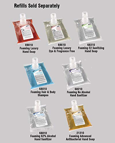 Kutol Health Guard 68610 Пенящееся Луксозен сапун за ръце, D & FF, пакет за преливане на 1000 мл, Прозрачни,