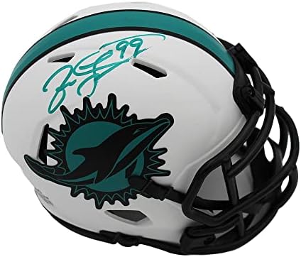 Джейсън Тейлър Подписа Мини-Каска Маями Делфините Speed Lunar NFL Mini - Мини-Каски NFL с автограф