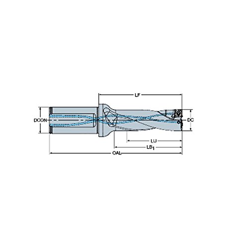 Drill е sandvik Coromant 880-D2000L25-04 с взаимозаменяеми вложка Corodrill 880, код за вид инструмент 880.L-04,