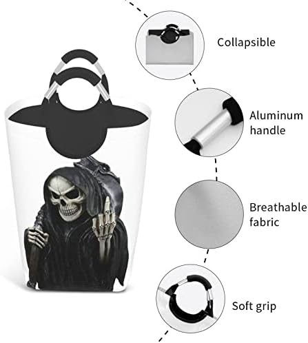 Комплект за мръсни дрехи Grim-Reaper, Сгъваема, С дръжка, Подходящ За домашно съхранение в гардероба, в банята
