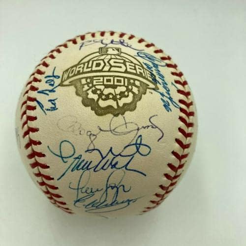 2001 Отбор Ню Йорк Янкис подписа договор с W. S. Baseball Дерек Джитър Ривера PSA DNA COA - Бейзболни топки