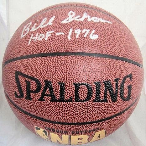 Бил Шарман с автограф (КОПИТО 1976) Сполдинг НБА по баскетбол в закрито / на открито JSA - Баскетболни топки