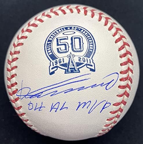 Владимир Гереро 04 AL MVP Подписа 50-та Лого Angels Baseball JSA - Бейзболни топки с Автографи
