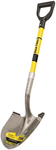 Truper 31200 Tru Pro 29-Инчов лопата с Кръг на върха и D-образна дръжка от Фибростъкло