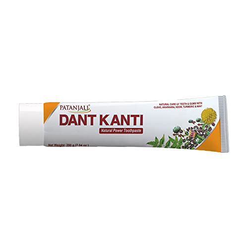 Паста за зъби Patanjali Dant Kanti (опаковка от 5-200 g всяка) от Patanjali