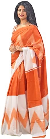 Жена Абстрактно Сари Peegli с Блузкой Индийски комплект от 2 Памучни Сари Санганери