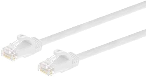 Свързване на Ethernet кабел Monoprice Cat6 - 0,5 метра - Бяло (12 бр.), без довършителни RJ-45, Блокирани, 550