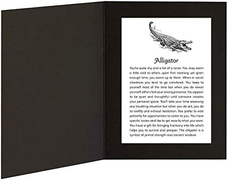 Алигатор със Съобщение за Могучем Животинското в рамката на папки с изображения с размер 5x7