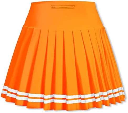 Дамски Плиссированная Тенис пола SANGTREE с джобове, спортни къси панталони за голф с висока талия за момичета,