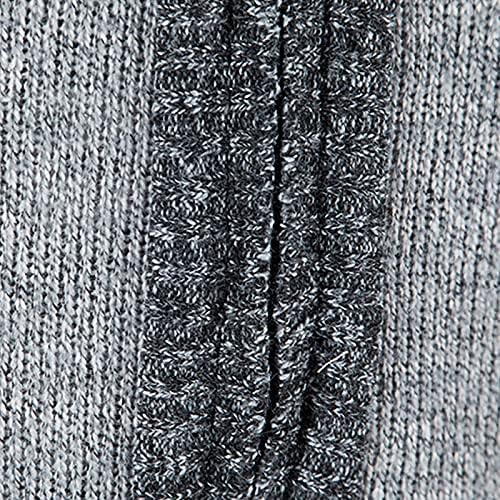 Bravetoshop, мъжки жилетки, пуловери, оборудвана случайни вязаный пуловер с цип, яке с джобове