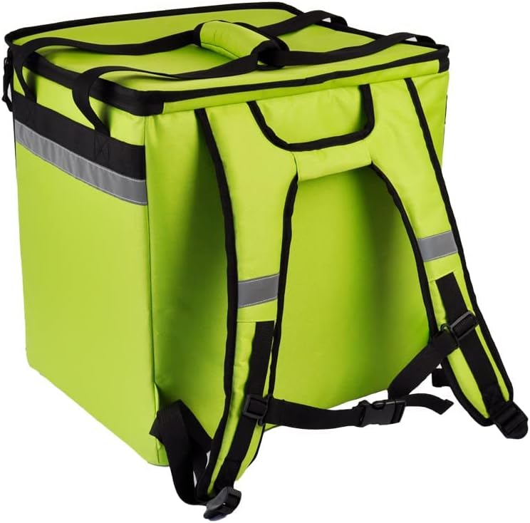 СИГУРНОСТ при съхранение в чантата за доставка - Светлоотразителни ленти за безопасност по време на нощта (зелен)
