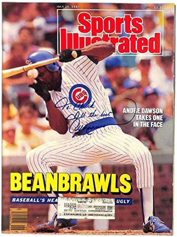 Андре Доусън подписа 1987 Sports Illustrated Magazine 91719b50 - Списания MLB с автограф