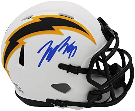Джоуи Боса Подписа мини-Каска Los Angeles Chargers Speed Lunar NFL Mini - Мини-Каски NFL с автограф