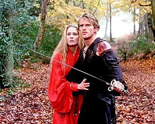 Принцесата булка, Кери Елвис защитава Робин Райт меч в гората снимка 8x10