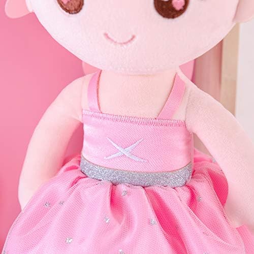 Gloveleya Подаръци За Малки Момичета Кукли Мека Играчка Плюшен Балетната Момиче Кукла Светло Розово 13...