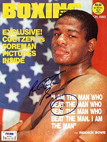 Списание PSA Светът бокс с автограф Риддика Boy/DNA S47287 - Боксови списания с автограф