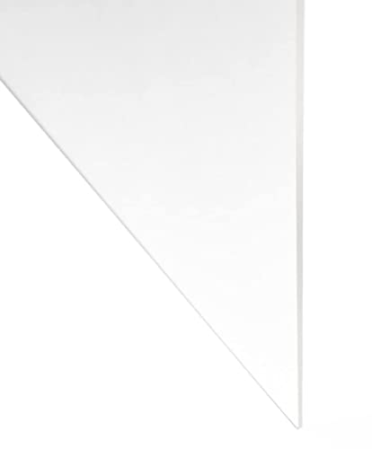 Прозрачен лист поликарбонат пластмасова дебелина 3/16 инча х 24 см в ширина х 24 инча Дължина (10 единици)