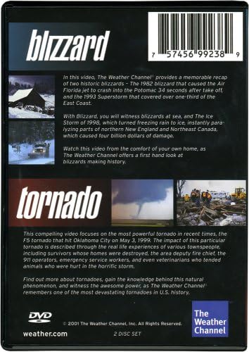 Комплект от 2 диска La Crosse Technology Weather Channel Blizzard/Торнадо DVD