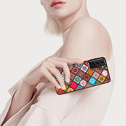 Coolden е Предназначен за Samsung Galaxy S21 5G 6,2 инчов Калъф за употреба за кредитни карти Луксозна Изкуствена