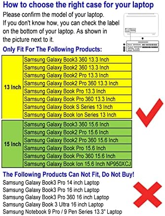 Калъф за младоженци Samsung Galaxy Book3 360 и Galaxy Book2 Pro/2 Pro 360 и Galaxy Book Pro /Pro 360 15,6 инча с подкрепа, защитен калъф-поставка от изкуствена кожа, 15,6-Син