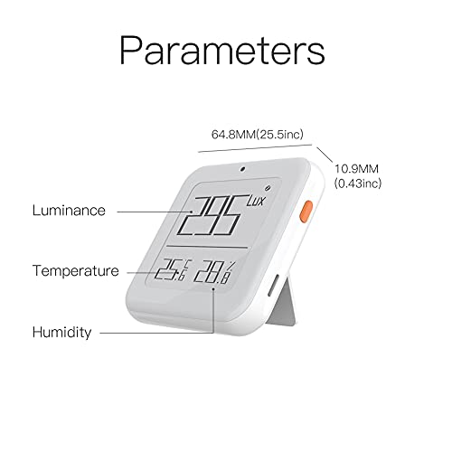 Интелигентен Термометър яркост MOES ZigBee, Чувствителен към светлина Детектор за температура и влажност на
