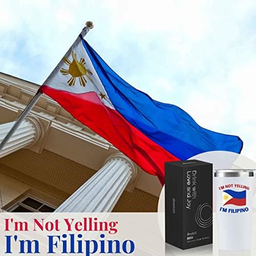 Филипински подаръци Onebttl с флага на Филипините, Сувенири от Филипините, Туристическа чаша с изолация от неръждаема