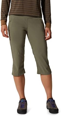 Дамски панталони капри Dynama/2 за катерене, къмпинг и всекидневна употреба | Устойчив към миризми и предпазва
