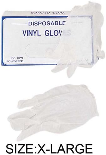 За еднократна употреба индустриални ръкавици Hawk Extra Large 100 от винил прах: Gl-49200