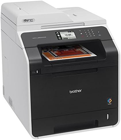 Безжичен цветен принтер Brother Printer MFCL8600CDW със скенер, копировальным апарат и факс, готов за попълване