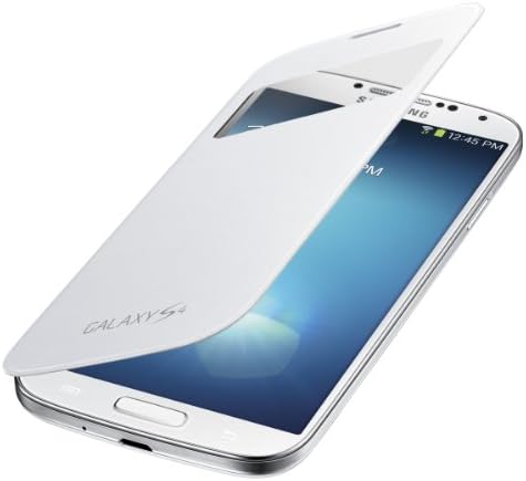 Samsung Galaxy S4 S-View калъф-книжка с панти капак (бял)
