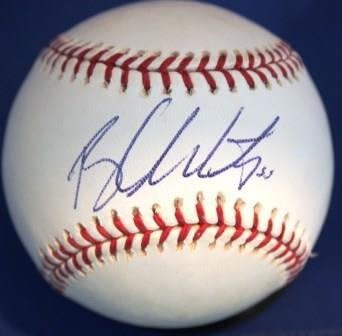 БРЕНДЪН МАККАРТИ С Автограф от Официалния представител на Мейджър лийг Бейзбол - Бейзболни топки с Автографи