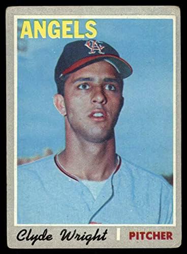 1970 Topps 543 Клайд Райт Ангелите Лос Анджелис (Бейзболна картичка) ДОБРИ ангели