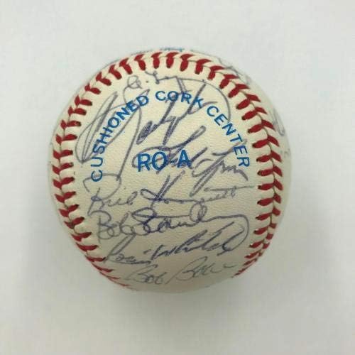 1983 В мач на звездите Бейзбол подписано на 30 подписи! Кал кал ripken , Карл Ястржемски, ДНК PSA - Бейзболни