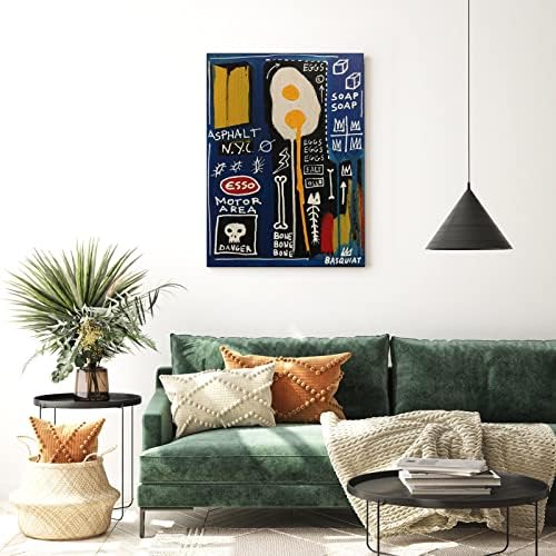 Плакат Мейборта, Художествена Живопис, Печат върху Платно Basquiat за Хол, Спалня, Общежития, Къщи, Офиси, Декорация