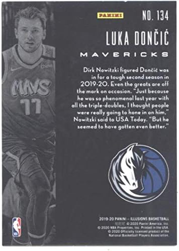 2019-20 Панини Illusions 134 Баскетболно карта Лука Дончича Далас Маверикс от НБА NM-MT