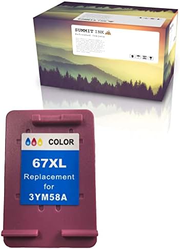 Summit Ink Рециклирани Мастило касета Заместител на HP 67XL Цветен за Envy 6052 6058 Envy Pro 642 6458 DeskJet