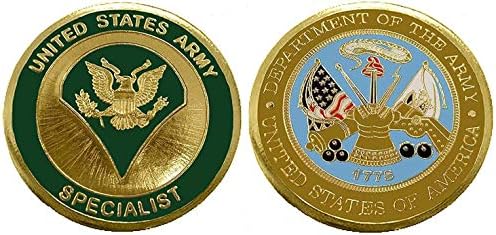 Монета на Военния повикване, Монета на Ветеран от армията, Колекционерски монети, Обикновените титла (Специалист)
