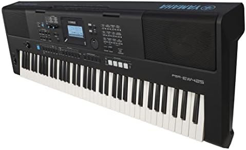 Подобрената портативна клавиатура Yamaha 76 бутони, чувствителни на касанию, с адаптер на захранване (PSREW425)