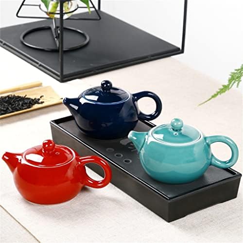 SDFGH Цветна кана с глазура Дизайн Чай сервизчина Червен Чайник, Порцелан Чай и Прибори Подаръци Чайник с глазура